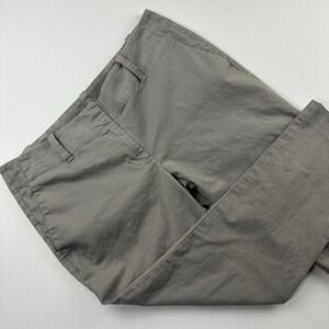 Ann‎ Taylor Gray Capri Chino Pants Sz 32 Gray Preppy Workwear Cotton Cropped